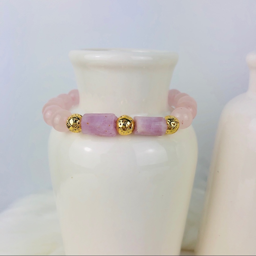 GEMSTONE | Rose Quartz Beaded Bracelet
